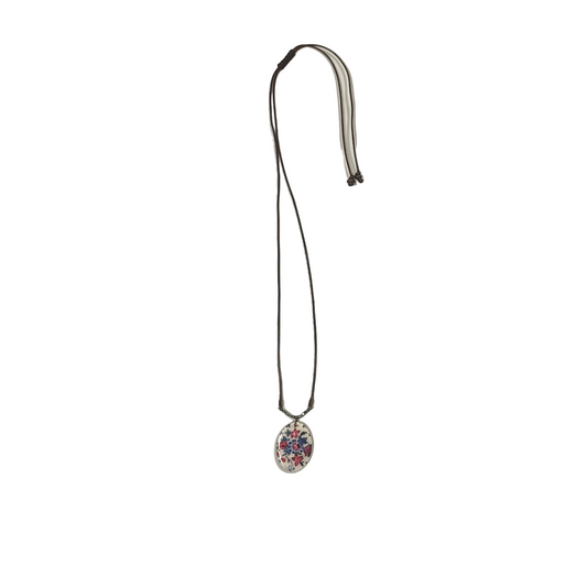 COLLANA PENDENTE OVALE VAKIL FLOWERS| COD. HUBAQIR1011613