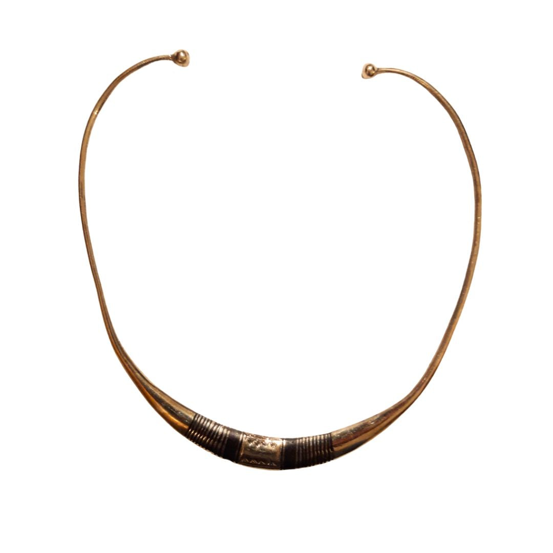 collana in bronzo e ebano tuareg dal benin. Un gioiello equosolidale