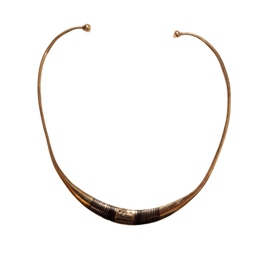 collana in bronzo e ebano tuareg dal benin. Un gioiello equosolidale