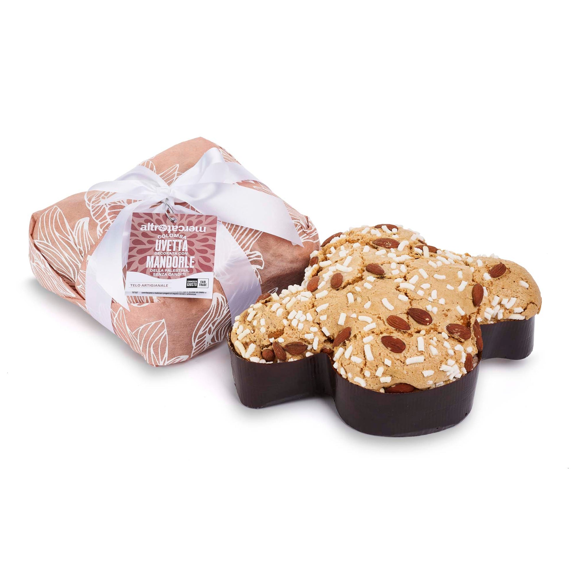 colomba pasquale paloma altromercato in carta seta artigianale