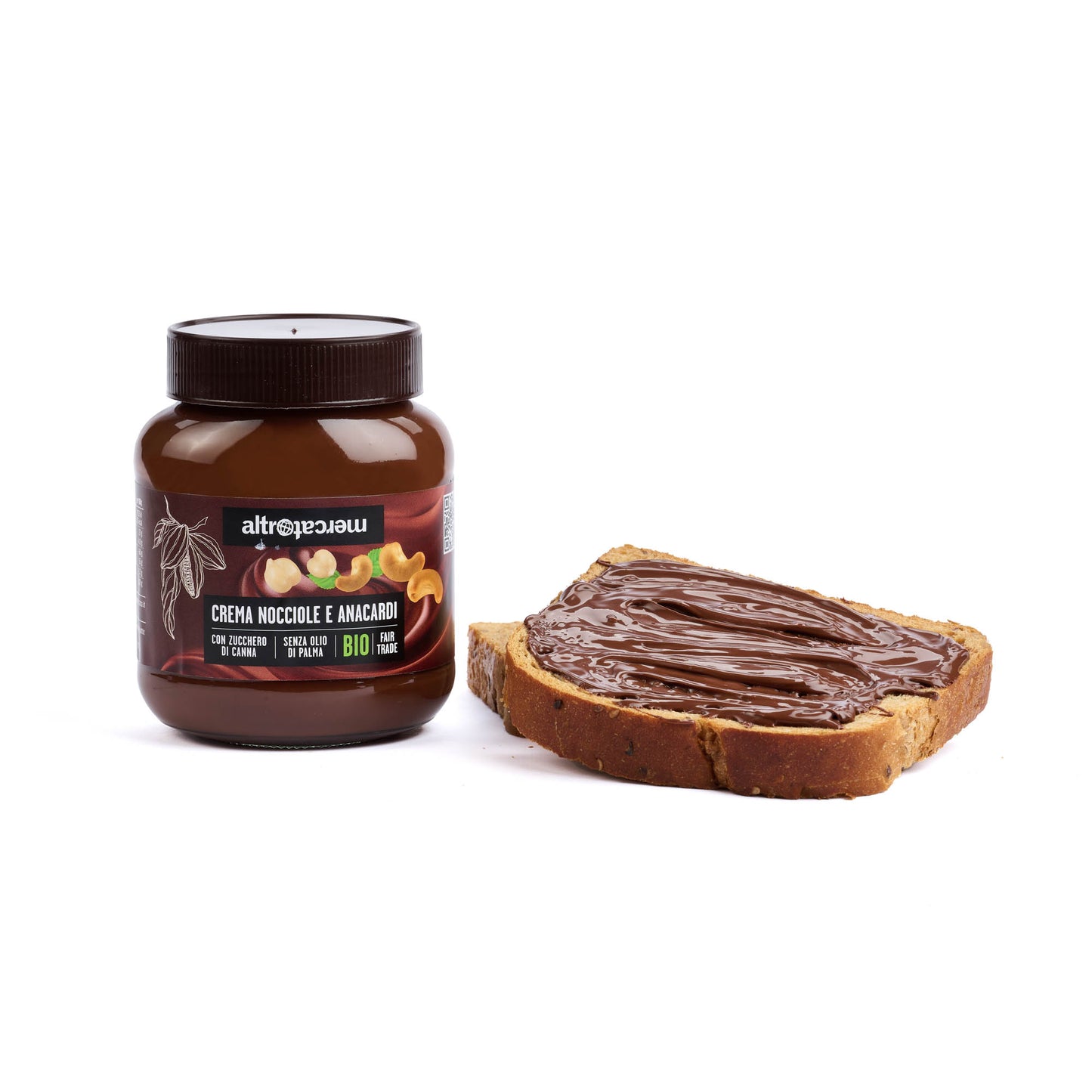 CREMA AL CACAO CON NOCCIOLE E ANACARDI BIO  | 350 g | COD 975