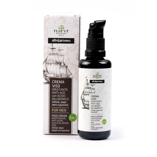 Crema viso uomo Natyr idratante antiage