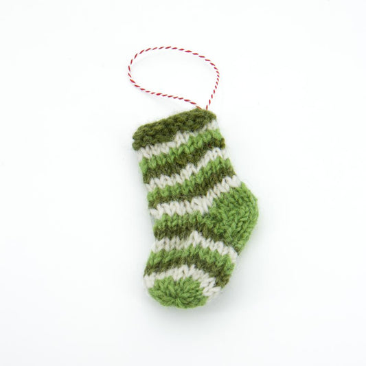 Calza di Natale da appendere all'albero o decorare la casa , artigianato equosolidale di Hatale in Nepal