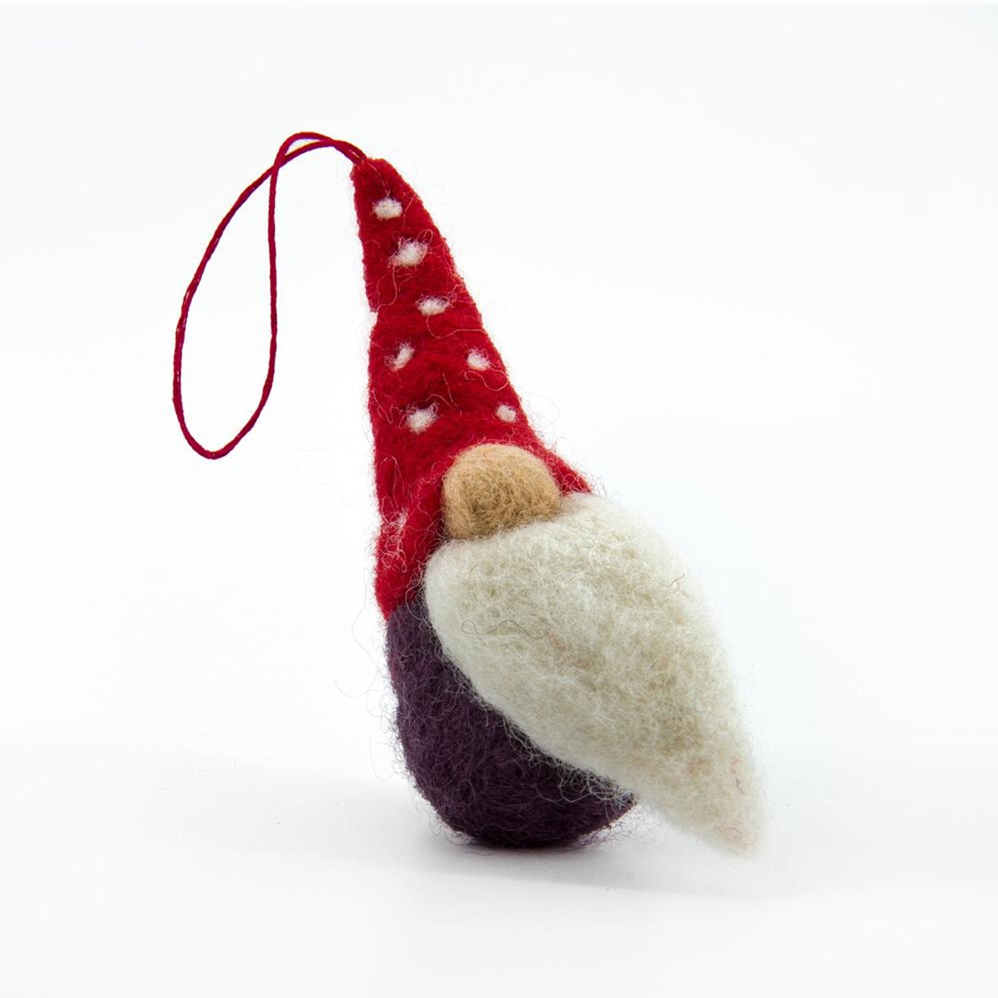 DECORAZIONE NATALIZIA GNOMO IN FELTRO EQUOSOLIDALE NEPAL | HUBAQNP0021819