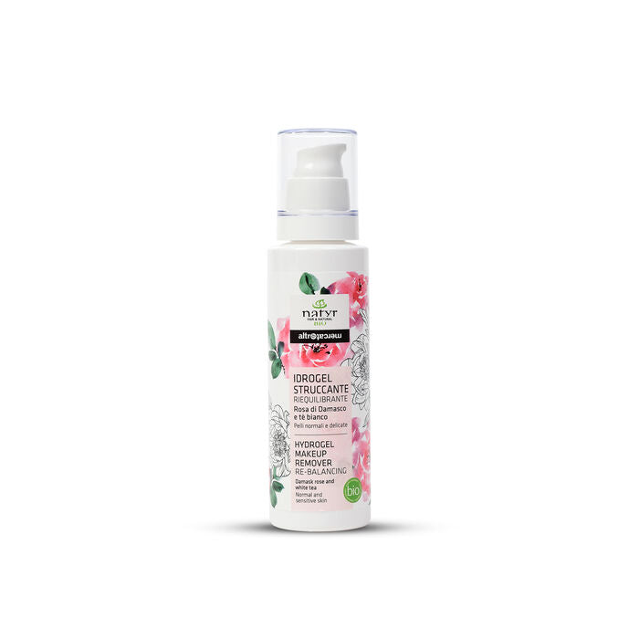 idrogel struccante alla rosa di Damasco biologico Cosmetico Natyr altromercato