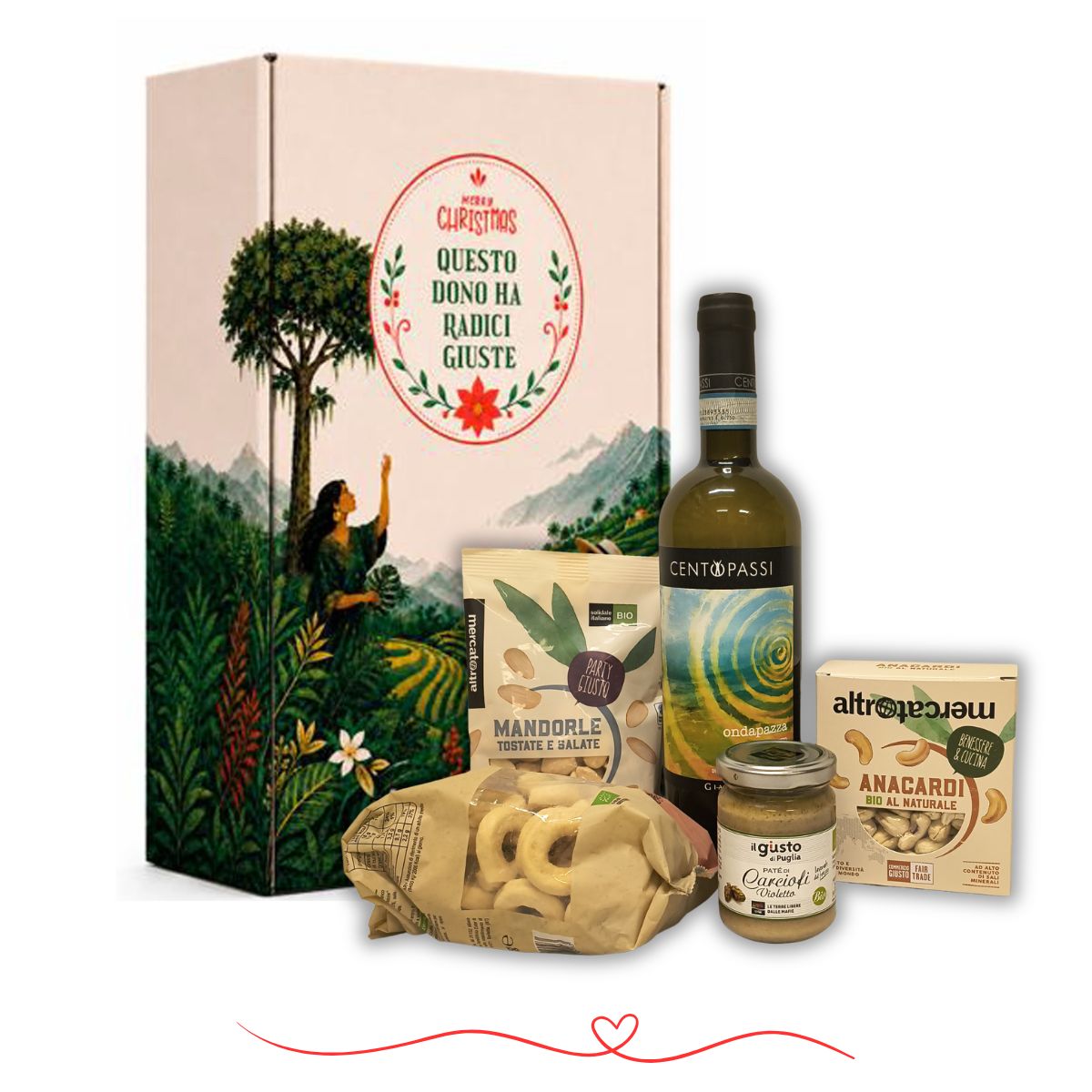 Cesto Natalizio “L'Incontro” – Regalo Natale Equo Solidale | Il Sandalo Altromertcato