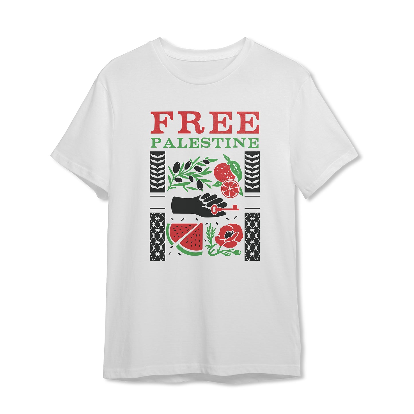 T-SHIRT "FREE PALESTINE" | COD. BOTOPFREE