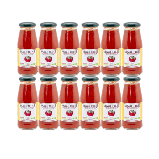 12 CONFEZ PASSATA DI POMODORO - BIO - MARCONE | COD. HUBPTLAB23 | 446x12 ML