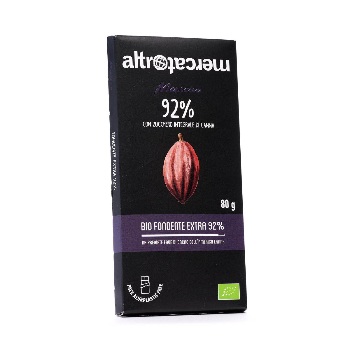 Cioccolato Mascao fondente extra 92% - bio - 80g - Altromercato