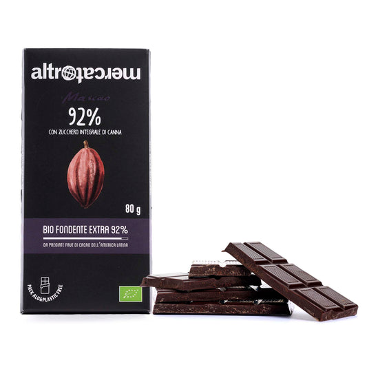 Particolare Cioccolato Mascao fondente extra 92% - bio - 80g - Altromercato