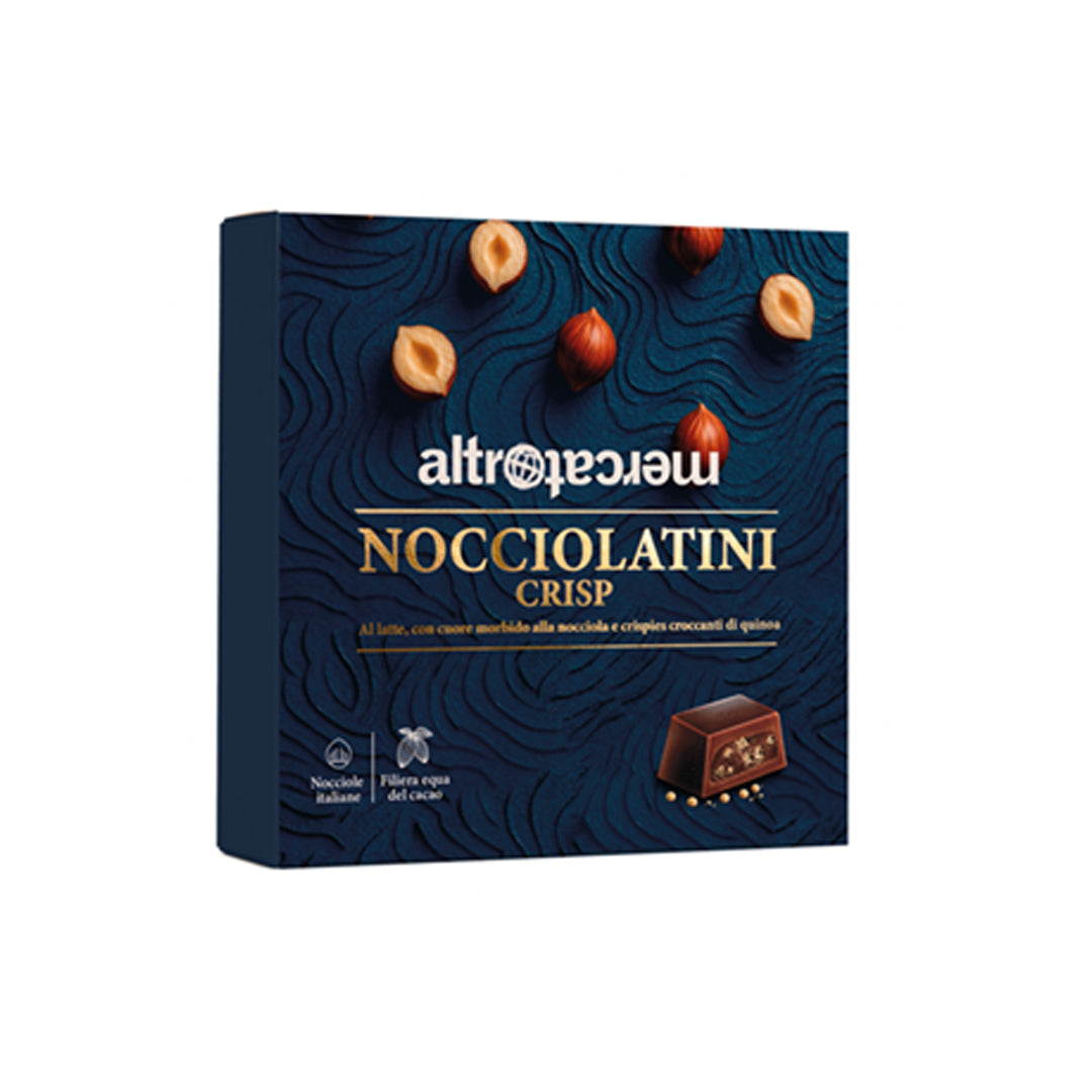 dolci di natale equosolidali - Nocciolatini Crisp  Cioccolato Altromercato