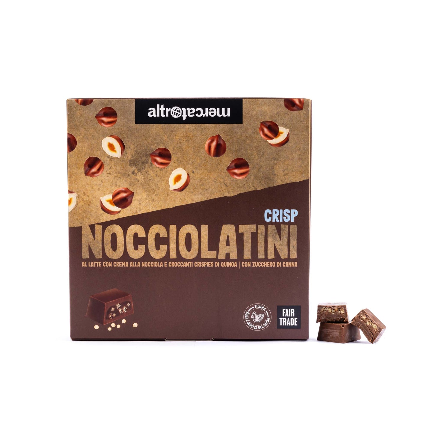 NOCCIOLATINI CRISP- NATALE SOLIDALE ALTROMERCATO | 250 g | COD 5072