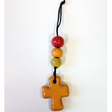 Carica l&#39;immagine nel visualizzatore di Gallery, mini rosario colorato decorativo per bomboniere equosolidali Equomercato
