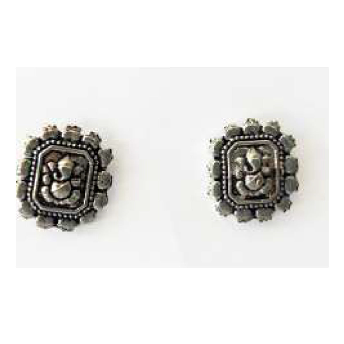 ORECCHINI GENESHA, OTTONE PLACCATO ARGENTO | HUBM341126156519