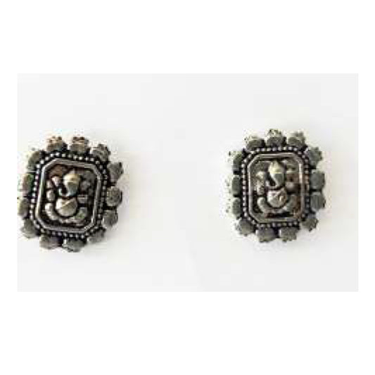 ORECCHINI GENESHA, OTTONE PLACCATO ARGENTO | HUBM341126156519