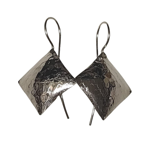 ORECCHINI QUADRATI PICCOLI SILVER - CAMBOGIA| COD IDAOR073