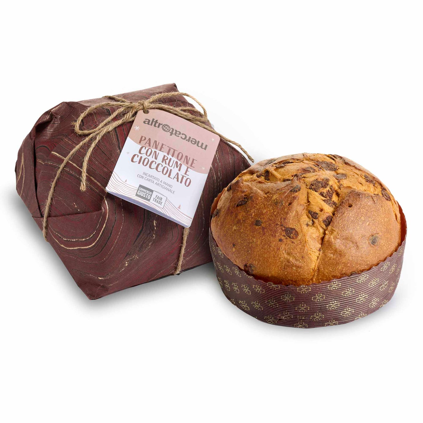 panettone equosolidale al rum e cioccolato Natale solidale Altromercato