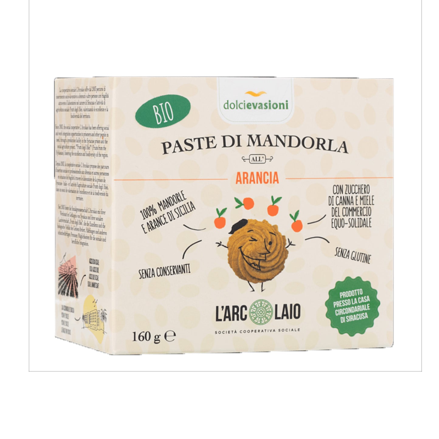 PASTE DI MANDORLA ALL'ARANCIA- BIO  | 150 g | COD 4254