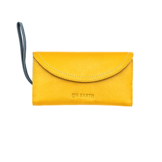 PORTAFOGLIO ELENA IN PELLE COLOR GIALLO| COD HUBEQ8034686