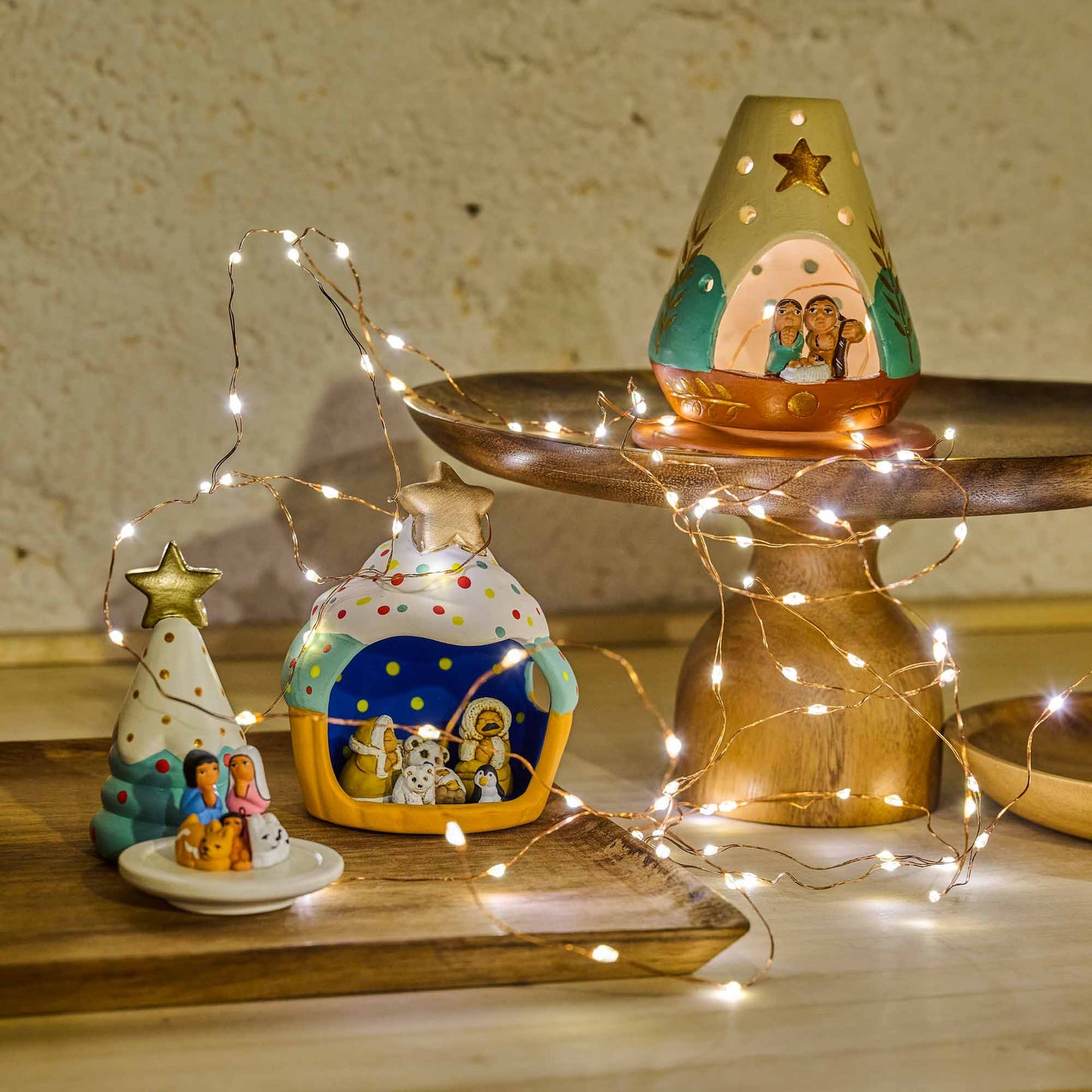 PRESEPE DOLCE NATALE ACQUAMARINA IN CERAMICA | COD. 6542