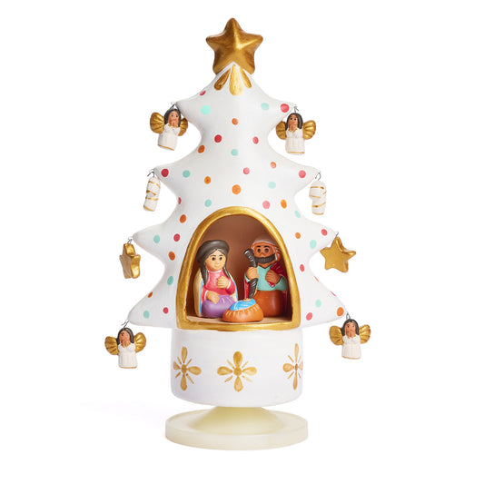 Presepe Carillon in ceramica fatto a mano in Perù – CIAP – idea regalo solidale