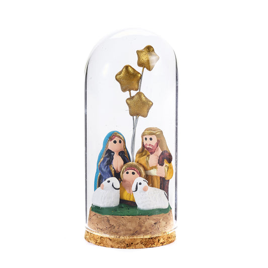 Presepe in bottiglia fatto a mano – idea regalo solidale al Peru