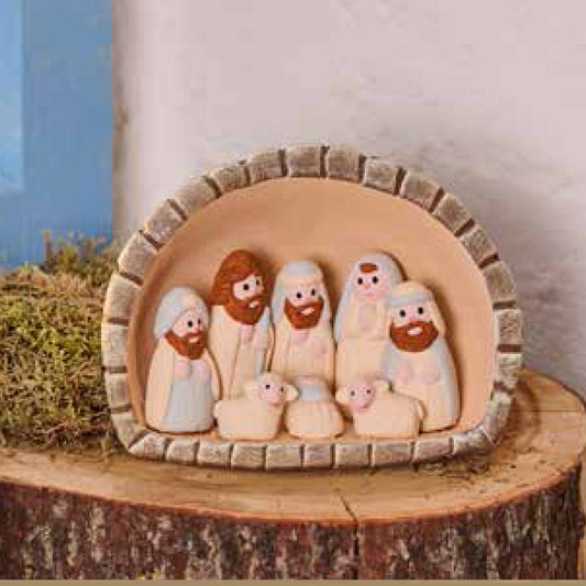 PRESEPE GROTTA NATURALE, IN CERAMICA | COD. 6524