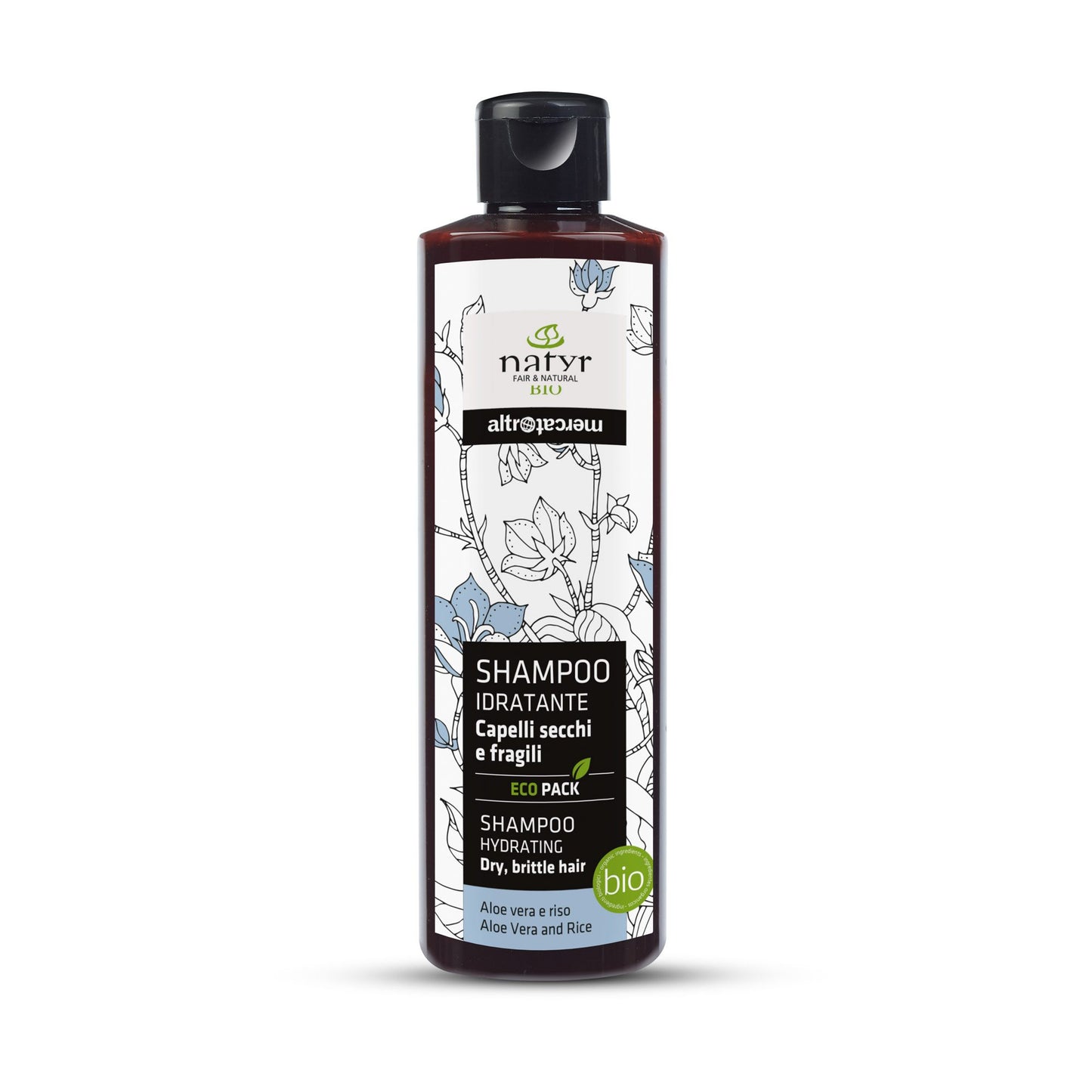 SHAMPOO CAPELLI SECCHI E FRAGILI ALOE  E RISO BIO   | COD. 79 | 200 ml