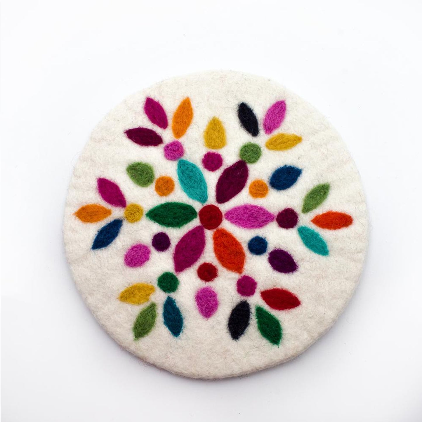 SOTTOPENTOLA FIOCCO DI NEVE FELTRO EQUOSOLIDALE NEPAL | HUBAQNP0021839