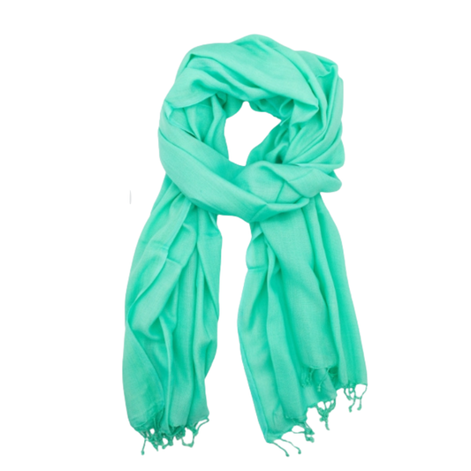 stola collezione equosolidale  OnEarth in fibra di bambù color verde menta