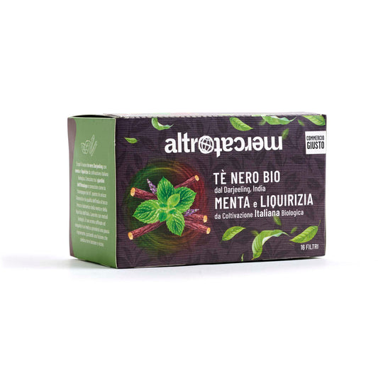 TÈ NERO DARJEELING MENTA E  LIQUIRIZIA- BIO | COD 7119 | 16 FILTRI