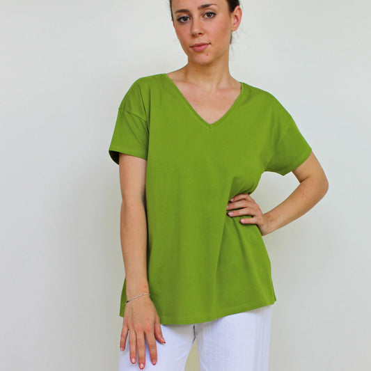 TEES TULSI JERSEY STRETCH BIO VERDE AVOCADO| COD HUBAQOEIN7011904