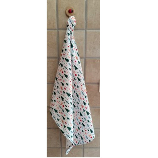 Asciugapiatti cotone Fair Gift motivo Inverno - natalizio con alberelli
