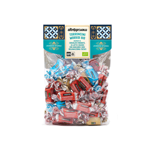 TORRONCINI MORBIDI RICOPERTI AL CIOCCOLATO VARIO 500 G- BIO | COD. 369