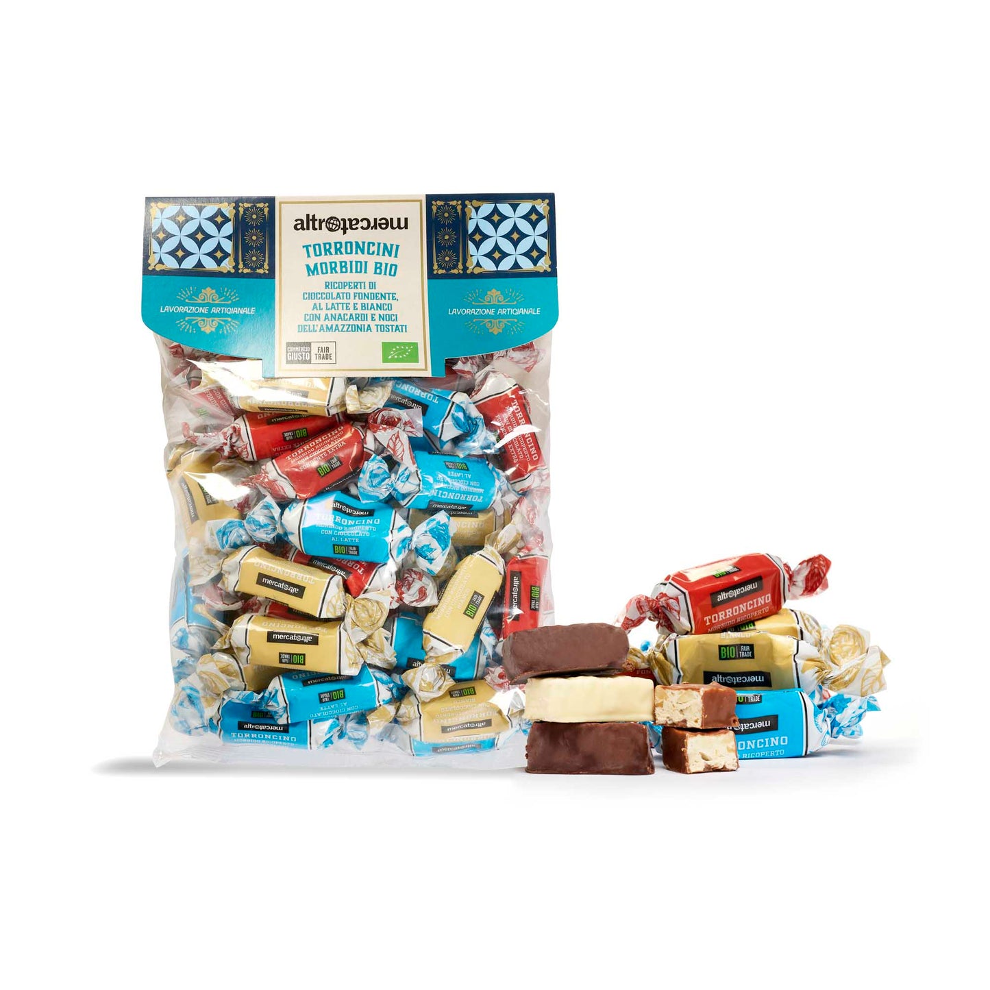 TORRONCINI RICOPERTI MORBIDI ASSORTITI - BIO | COD 369 | 500 g