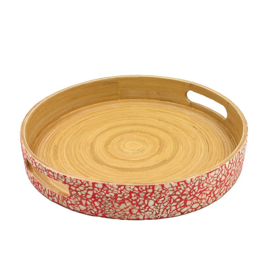 VASSOIO BAMBÙ COLOR CORALLO  | COD HUBAQVN2031276