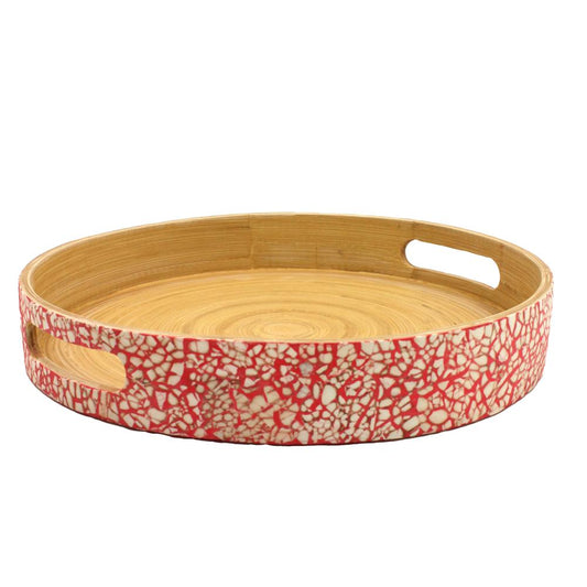 VASSOIO BAMBÙ COLOR CORALLO  | COD HUBAQVN2031276