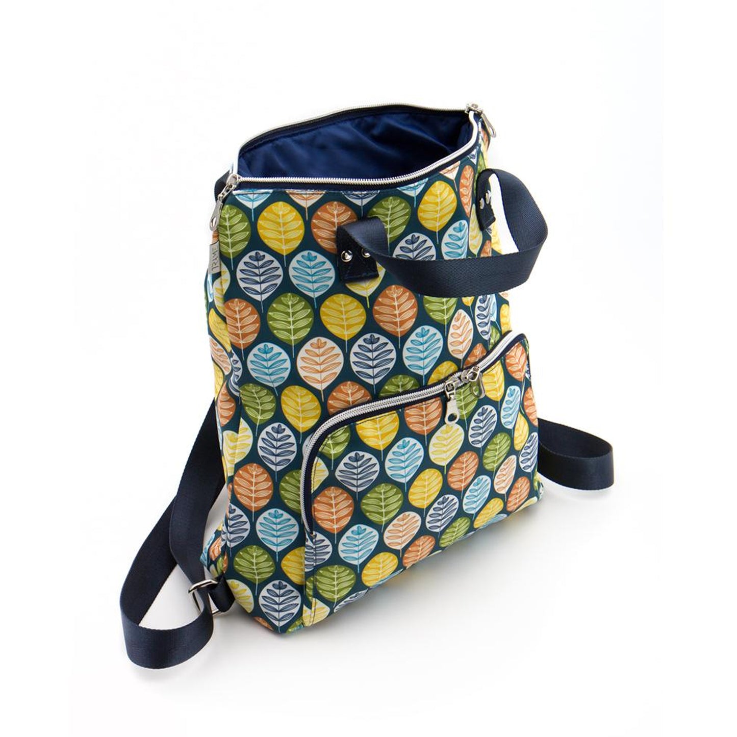 Interno foderato zaino grande foglie multicolore Craftbeauty