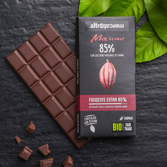 particolare Cioccolato Mascao fondente extra 85% - bio - 80g - Altromercato