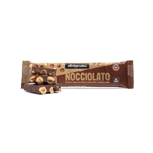 CIOCCOLATO NOCCIOLATO GIANDUIA E NOCCIOLE INTERE | COD. 00000367 | 125 g
