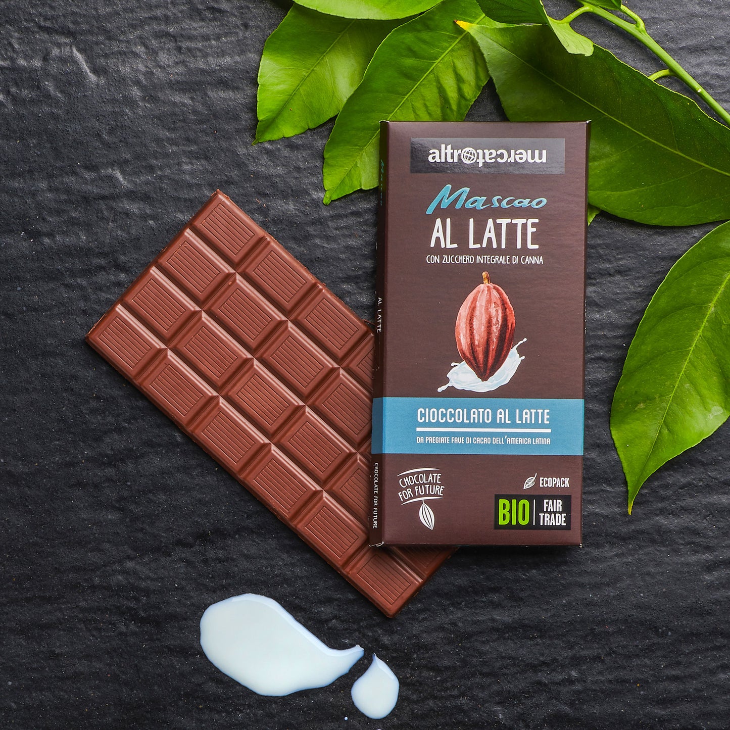 CIOCCOLATO MASCAO AL LATTE - BIO | COD. 452 | 100 g