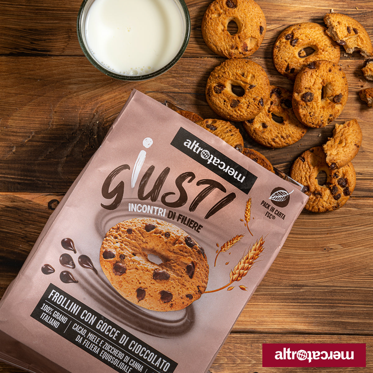 BISCOTTI CON GOCCE DI CIOCCOLATO | COD. 119 | 300 g