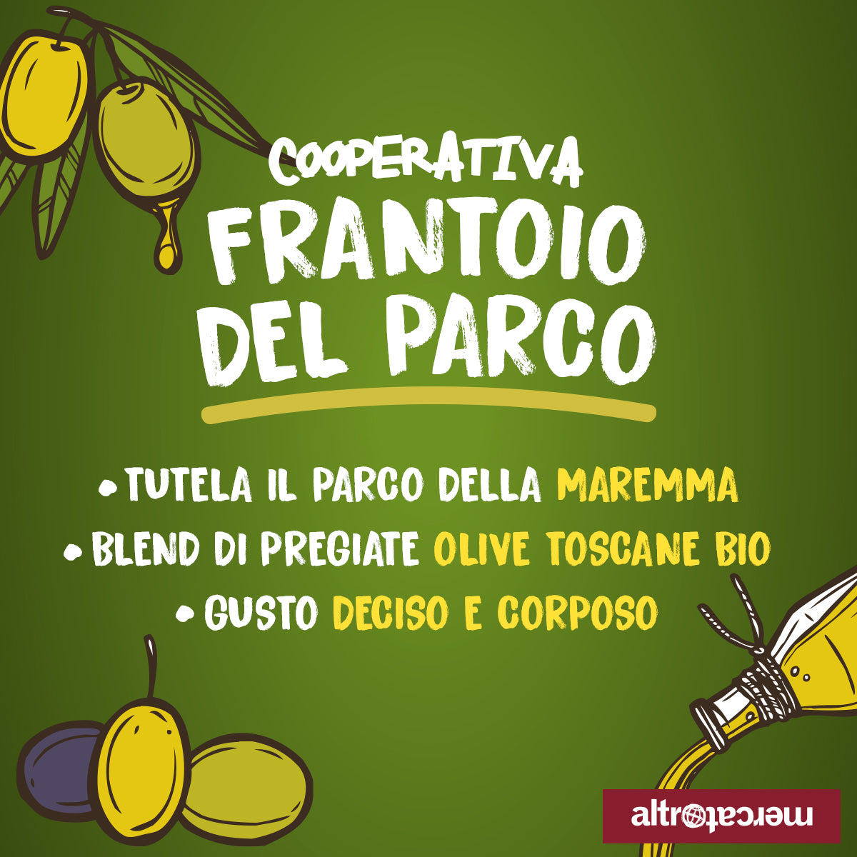OLIO EXTRA VERGINE D'OLIVA IN LATTA BIO DEL PARCO TOSCANA | COD 1238 | 5lt