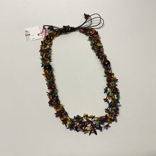 COLLANA MUTIFILO SEMI MELONE MULTICOLOR | COD ASS306