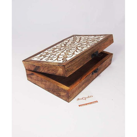 SCATOLA LEGNO 22X14X6.5CM | COD HUBAQIN1041251