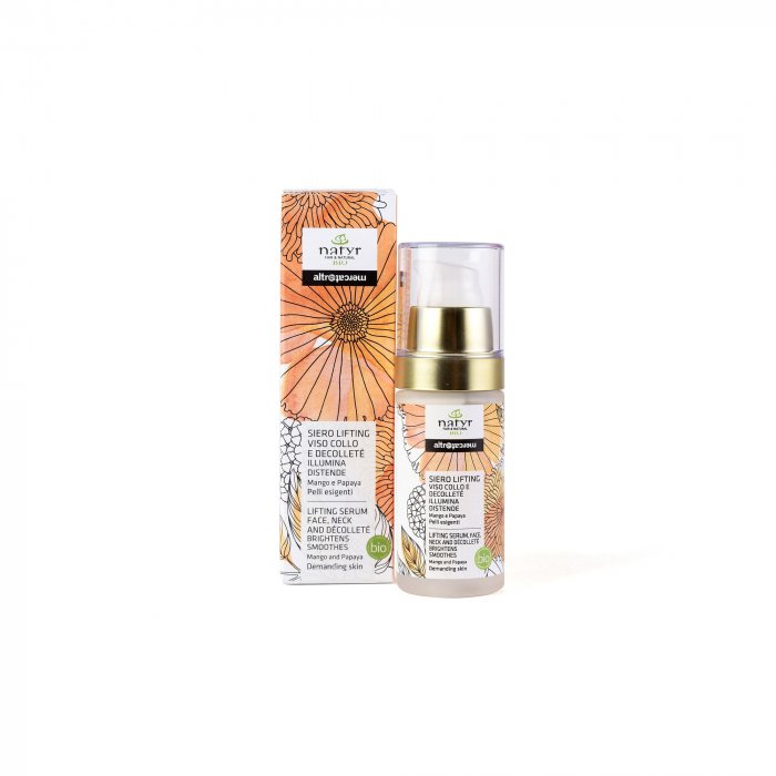 SIERO  LIFTING - VISO COLLO DECOLLETE'   - MANGO E PAPAYA - BIO | 30 ml | COD. 98