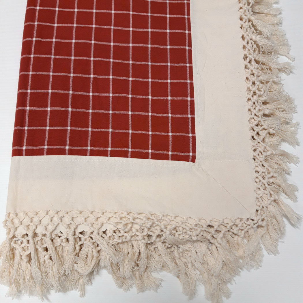 TOVAGLIA ROSSA BORDO BIANCO | COD AGEAGSA10009L