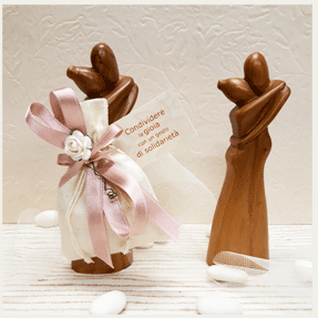 STATUINA INNAMORATI IN LEGNO | COD  1989