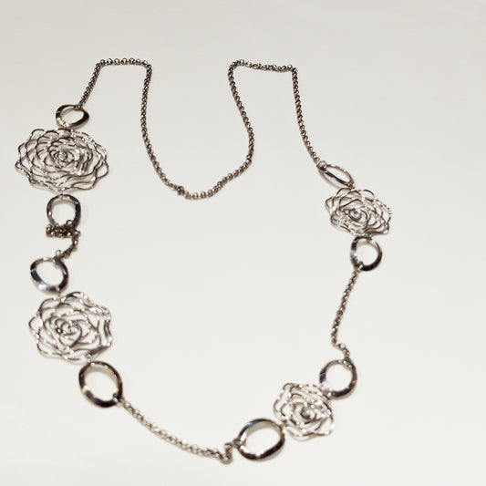 COLLANA ROSE OTTONE SILVER CAMBOGIA| COD IDAROS002