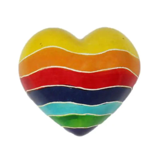 CUORE PIETRA SAPONARIA RAINBOW | COD HUBAQKE00020615